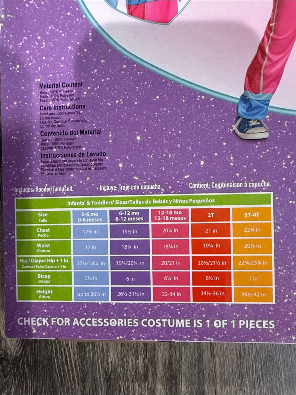 Disney Jr Super Kitties Ginny Pink & Orange Toddler Halloween Costume (2T)